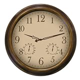 Brass Indoor/Outdoor Clock