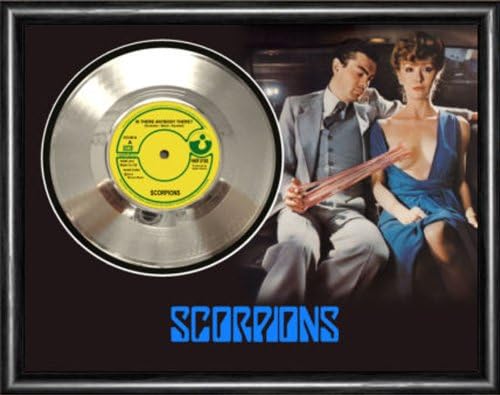 Scorpions Is There Anybody There Framed Silver Disc Display