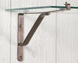 Brass Brackets for Glass Shelves