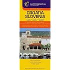 Croatia and Slovenia Map by Cartographia