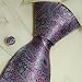 Orchid flower tie for men Florals pattern wedding tie discount silk neck ties cufflinks set A2075