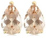 14k Choice of White or Yellow Gold 9x6mm Morganite Pear Cut Stud Earrings