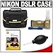 Nikon Starter Digital SLR Camera Case - Gadget Bag with D5000 & D3000 Instructional DVD + Accessory Kit