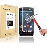 Motorola Droid Turbo Screen Protector- iVoler&reg; Tempered Glass Screen Protector for Motorola Droid Turbo- 0.2mm 9H Hardness Featuring Anti-Scratch, Anti-Fingerprint, Bubble Free- Lifetime Warranty