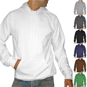 <b>American Apparel California Fleece Pull-Over Hoodie Sweatshirt - Unisex</b>