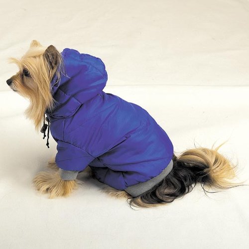Blue Fleece Lined Eskimo Jacket for dogs -Size: Large, #zw634-blul Blue Fleece Lined Eskimo Jacket for dogs -Size: Large, #zw634-blul