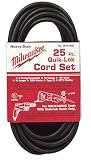 Cords, Wires & Accessories: Milwaukee 48-76-4025 Quik-Lok 25-Foot 3 Wire Grounded Cord