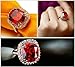 Yoursfs Retro Series 18k Rose Gold Plated Austrian Crystal 5ct Diamond-Cut Ruby Valentine's Day Gift Ring