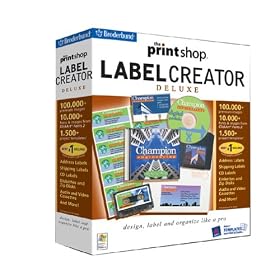 The Print Shop Label Creator Deluxe by Broderbund