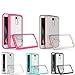 For LG K10 Case , Ikevan New Premium TPU + Acrylic Crystal Clear Cover Protective Case For LG K10 (Rose Gold)