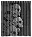 KXMDXA Cool Skull Waterproof Polyester Bath Shower Curtain Size 60x72 Inch