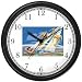 Jacob dreams of Angels going up & down from Heaven - Biblical or Bible Religious Themes Wall Clock by WatchBuddy Timepieces (Black Frame)