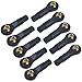 HobbyPark Universal Plastic M3 Turnbuckle Rod Ends with Hollow Balls Joint for RC Airplane/Car/Boat (10-Pack)