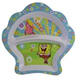 Spongebob Shell Shaped Divided Plate Non-Skid Ring by ZAK!
