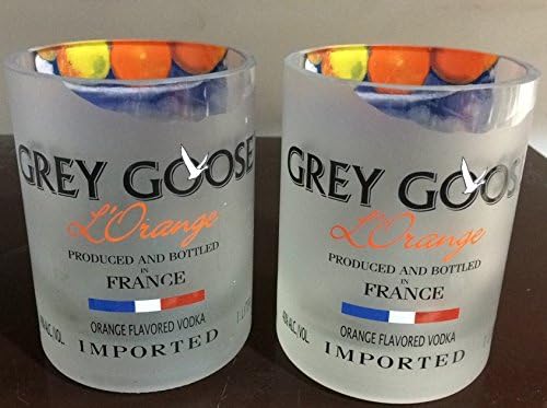 Grey Goose "L'Orange" Orange Flavored Short Glasses Set of Two