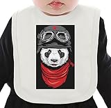 Adventure Pilot Panda ネクタイを有する有機ビブ Medium