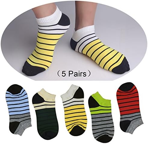 HCSocks Men No Show Socks Best Cotton No Show Socks For Men (5 Pair)