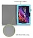 [Corner Protection] ASUS Transformer Pad TF103C Case Cover, FYY® Premium Soft Folio PU Leather Case for ASUS Transformer Pad TF103C Cyan (With Auto Wake/Sleep Feature)