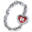 Rutgers Scarlet Knights Gametime Heart Bracelet/Watch