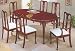 7 Piece Cherry Finish Extension Table Chair Set