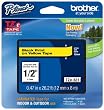 Brother Tape, Retail Packaging, 1/2 Inch, Black on Yellow (TZe631) - Retail Packaging