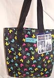 Jansport Classic Tote Bag Black Butterfly Party