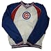 Mens Chicago Cubs Lightweight White V-Neck Pullover Jacket