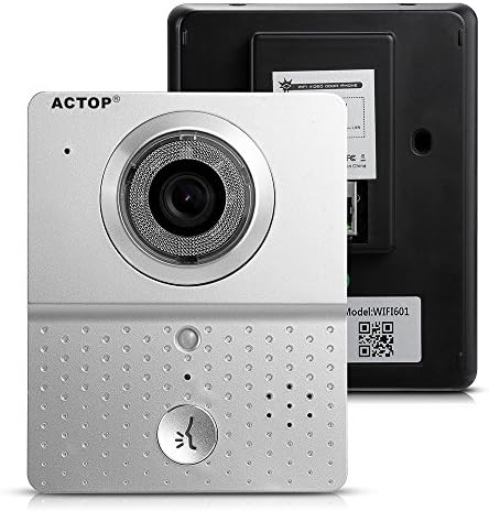 Wireless Wifi Video Intercom Door Bell System with Mini Bell,Wireless Visual intercom Video door phone doorbell for Iphone Ipad Samsung Android IOS Mobile Phone Tablet