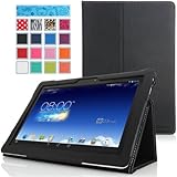 MoKo ASUS MeMO Pad FHD 10 ME302C Case - Slim Folding Cover Case for ASUS MeMO Pad FHD 10-Inch ME302 ME302C Tablet, BLACK (with Smart Cover Auto Wake / Sleep Feature)