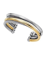 18K Gold & Sterling Silver Cuff