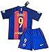 2016-2017 Luis Suarez #9 FC Barcelona Home Jersey & Shorts for Kids/Youth (Age 11-13)