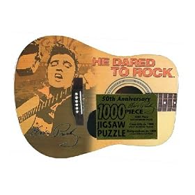 The U.S. Playing Card Co. Elvis in Guitar Tin 1000 Piece Jigsaw Puzzle by The U.S. Playing Card Co.