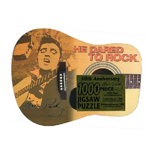 Detail image The U.S. Playing Card Co. Elvis in Guitar Tin 1000 Piece Jigsaw Puzzle