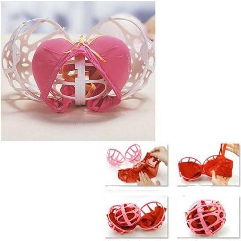 Dual Ball Bubble Bra Protective Washing Ball - White