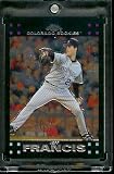 2007 Topps Chrome #99 Jeff Francis Colorado Rockies Baseball Card - Mint Condition - Shipped In Protective Display Case !