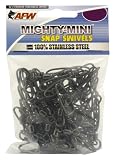 American Fishing Wire Mighty Mini Snap Swivels (100-Percent Stainless Steel)
