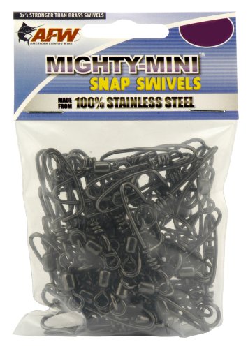 American Fishing Wire Mighty Mini Snap Swivels (100-Percent Stainless Steel)