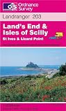 Land's End and Isles of Scilly, St.Ives and Lizard Point (Landranger Maps)