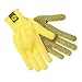 Memphis 9365 Cut-Resistant Yellow Kevlar Gloves with Black PVC Dots For Grip on 1 Side, Size Large Sold by the Dozen Pairs