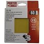 Porter-Cable 762800615 1/4 Sheet 60 Grit Adhesive-Backed Sanding Sheets - 15 Pack