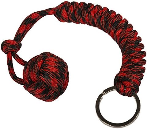 Tiger's Tail Fist Paracord Self Defense Keychain- 550lb Tensile Military Grade Paracord- 9.8 Inch - Dual Corded For Maximum Strength And Durability - Ultimate Survival Tool