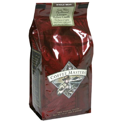 Coffee Masters Flavored Coffee, Cinnamon Bueberry Crumble Decaffeinated, Swiss Water... by Coffee Masters