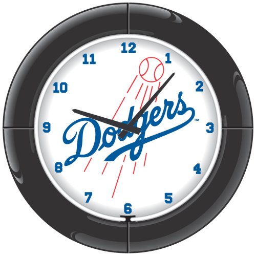 Imperial Los Angeles Dodgers Licensed Everbrite Neon Wall Clock