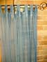 Blue Sheer 100% Cotton Gauze Tab Curtain, 44 inches X 104 inches