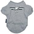 Designer Dog T-Shirt - Philadelphia Eagles Dog T-Shirt - Officially Licensed by the NFL - Grey - Medium