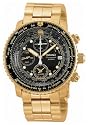 Seiko&reg; Men's Gold - Tone Alarm Chronograph Flight Computer Watch