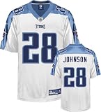 Chris Johnson Tennessee Titans WHITE Equipment - Replica NFL YOUTH Jersey