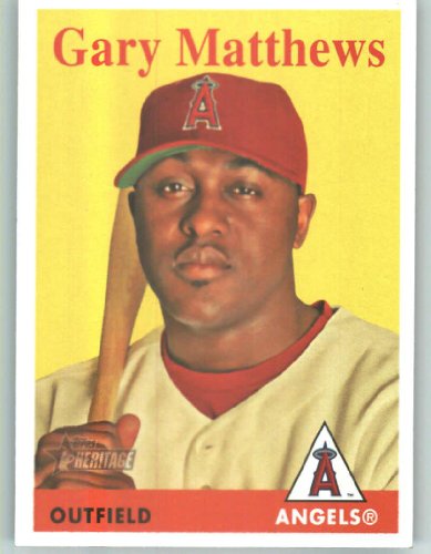 2007 Topps Heritage #288 Gary Matthews - Los Angeles Angels (Baseball Cards)