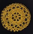 Curry Cartwheel Crocheted Hair Bun Cover- LARGE