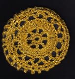 Curry Cartwheel Crocheted Hair Bun Cover- LARGE